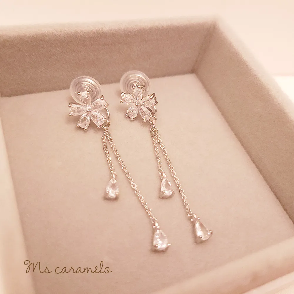 【焦糖小姐 Ms caramelo】夾式 鋯石耳環 歷史價格詳細信息