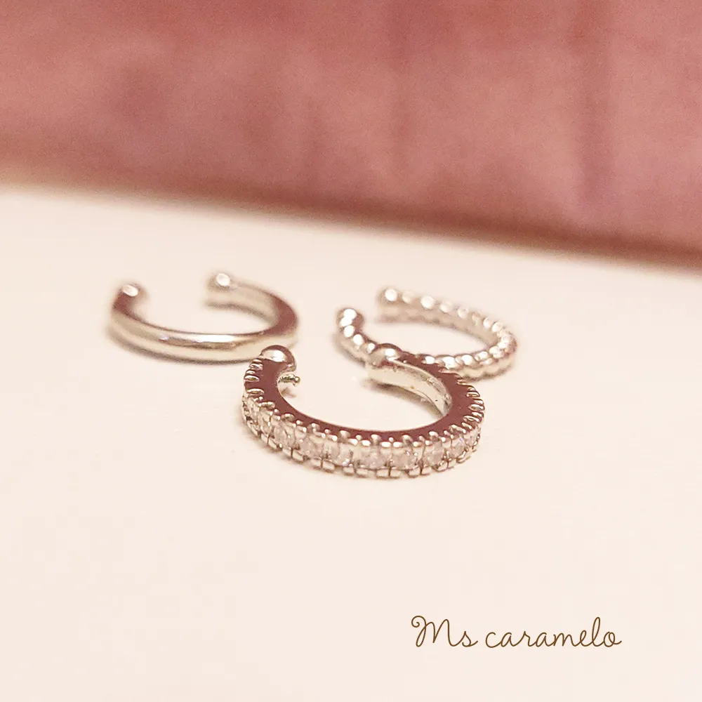 【焦糖小姐 Ms caramelo】耳骨夾 鋯石貝珠耳環 歷史價格詳細信息