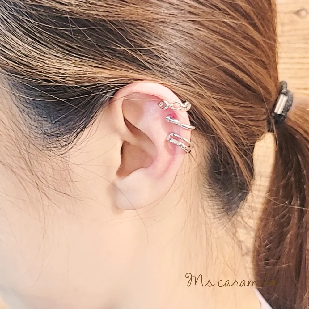 【焦糖小姐 Ms caramelo】耳骨夾 鋯石貝珠耳環 歷史價格詳細信息