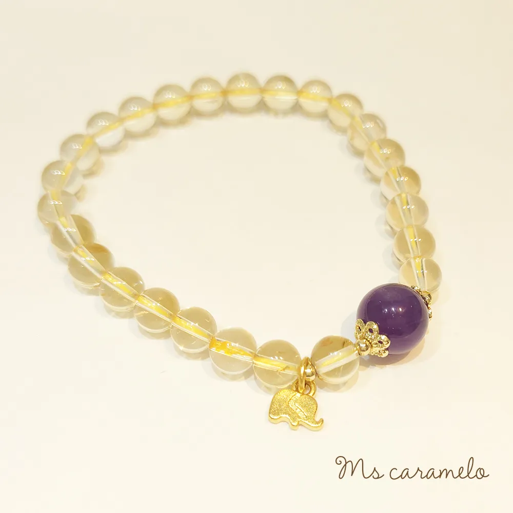 【焦糖小姐 Ms caramelo】藍水晶手鍊 10月誕生石 (K白款) 歷史價格詳細信息