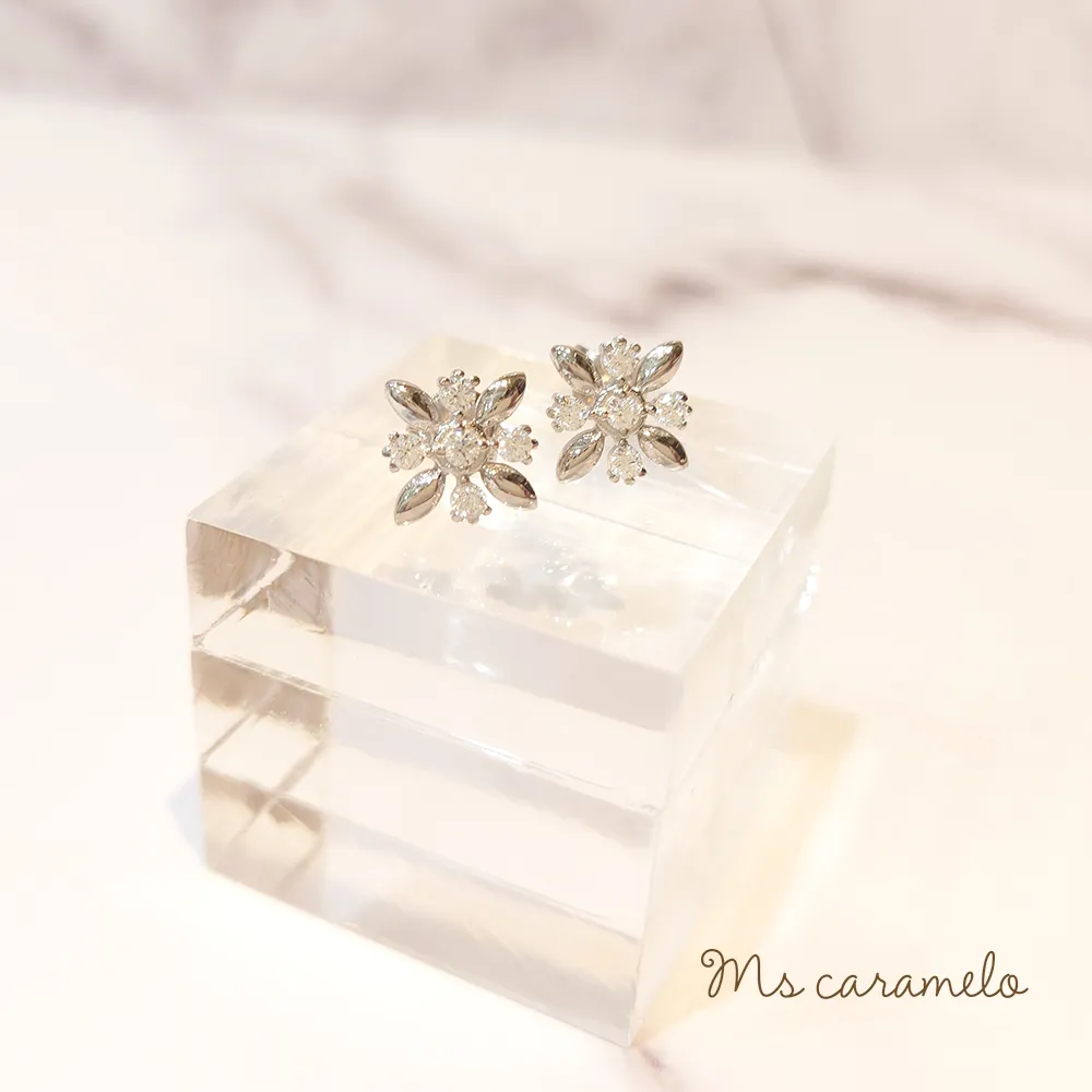 【焦糖小姐 Ms caramelo】925純銀 繁星耳環 鋯石耳環 歷史價格詳細信息