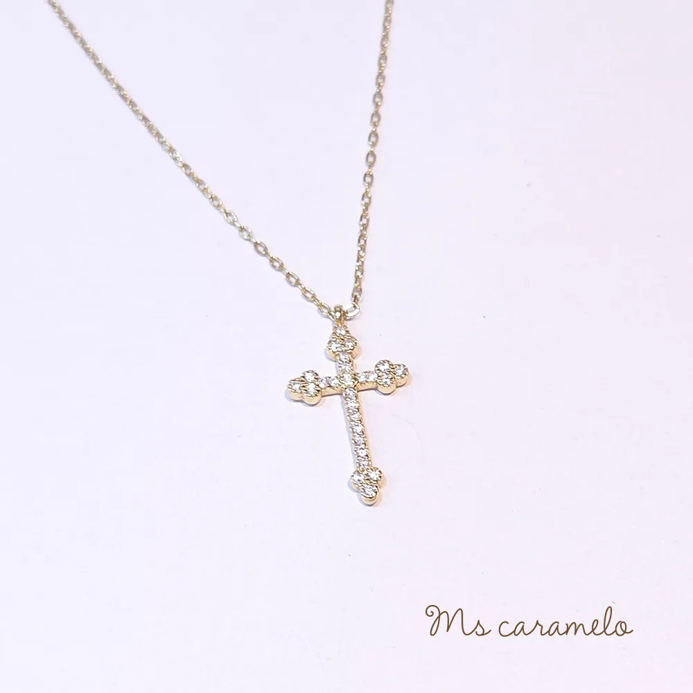 【焦糖小姐 Ms caramelo】925純銀 十字小花 鋯石耳環 歷史價格詳細信息