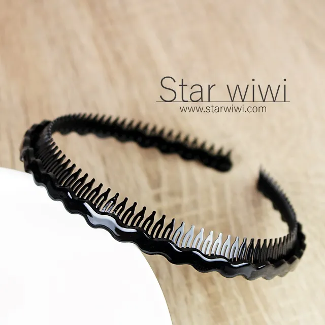 【Star wiwi】時尚波浪齒梳髮箍《髮飾 • 髮箍》《2入組》《霧灰色》 歷史價格詳細信息