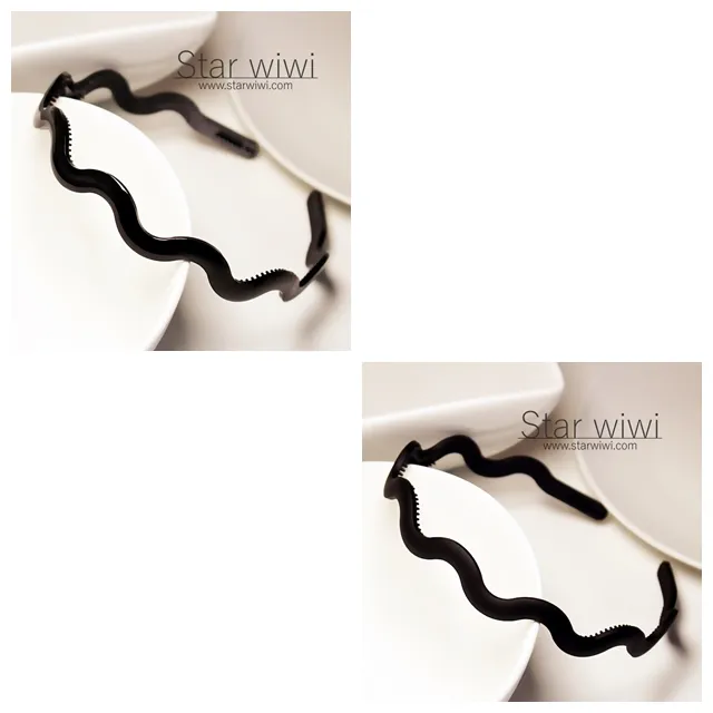 【Star wiwi】經典波浪造型香蕉夾《2入組》《黑色》 ( 髮飾 髮夾 ) 歷史價格詳細信息