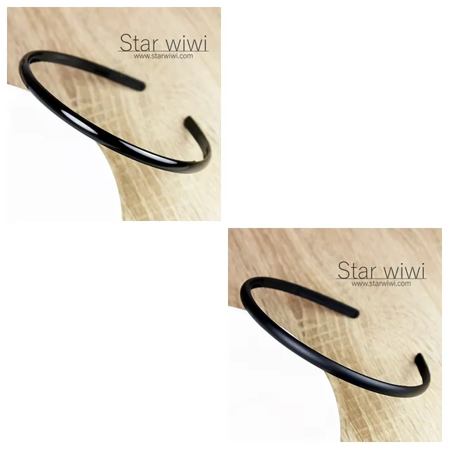 【Star wiwi】時尚風格窄版髮箍《髮飾 • 髮箍》《2入組》《黑色》 歷史價格詳細信息