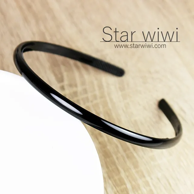 【Star wiwi】時尚風格窄版髮箍《髮飾 • 髮箍》《2入組》《黑色》 歷史價格詳細信息