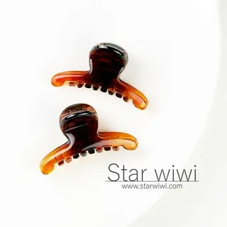 【Star wiwi】經典簡約造型小抓夾《4入組》《琥珀棕色》 ( 髮飾 髮夾 鯊魚夾 ) 歷史價格詳細信息
