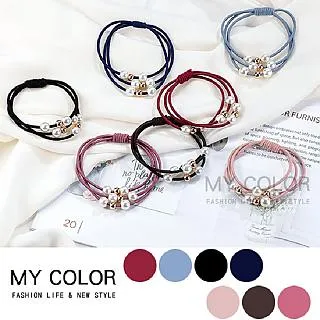 韓版珍珠串髮圈-1cm 歷史價格詳細信息