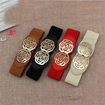 狐狸姬，雙花朵中細腰封腰帶皮帶 (多色) 歷史價格詳細信息