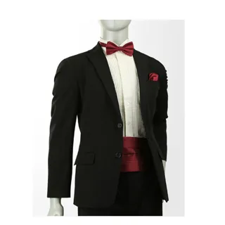 狐狸姬，新郎結婚男腰帶腰封領結糾糾(腰封+領結) 大紅 歷史價格詳細信息