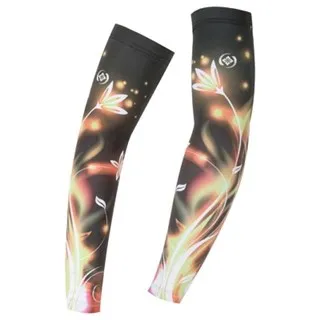 防曬袖套運動袖套-閃電印花透氣高彈路跑登山健走自行車袖套臂套73fm9【巴黎精品】 歷史價格詳細信息