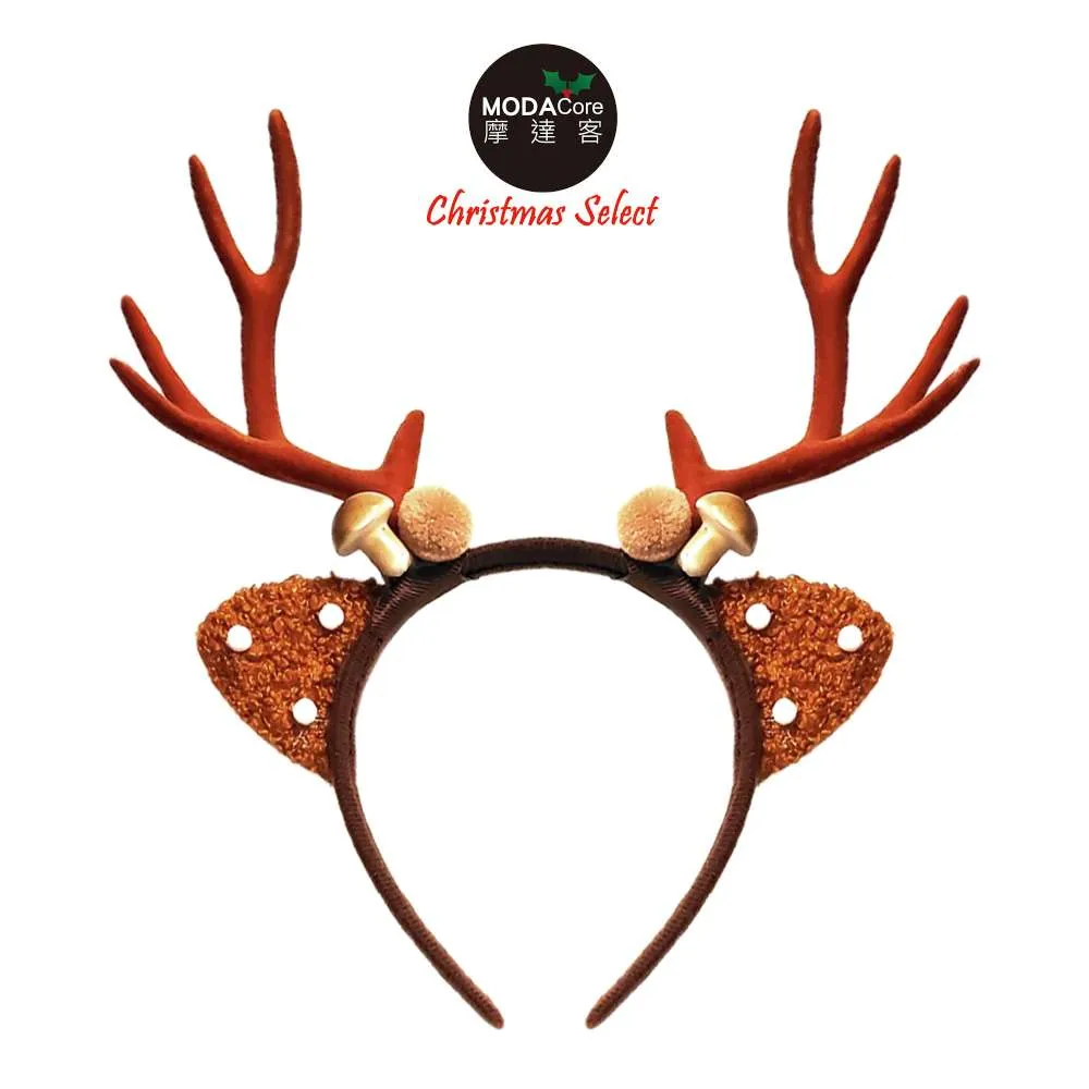摩達客耶誕派對-咖啡色亮片鹿角聖誕髮箍 歷史價格詳細信息