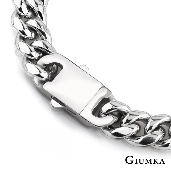 GIUMKA歐美潮流古巴鏈鋼手鍊男女白鋼手鏈 粗鏈10MM鍊條手鍊 單個價格MH22010 歷史價格詳細信息