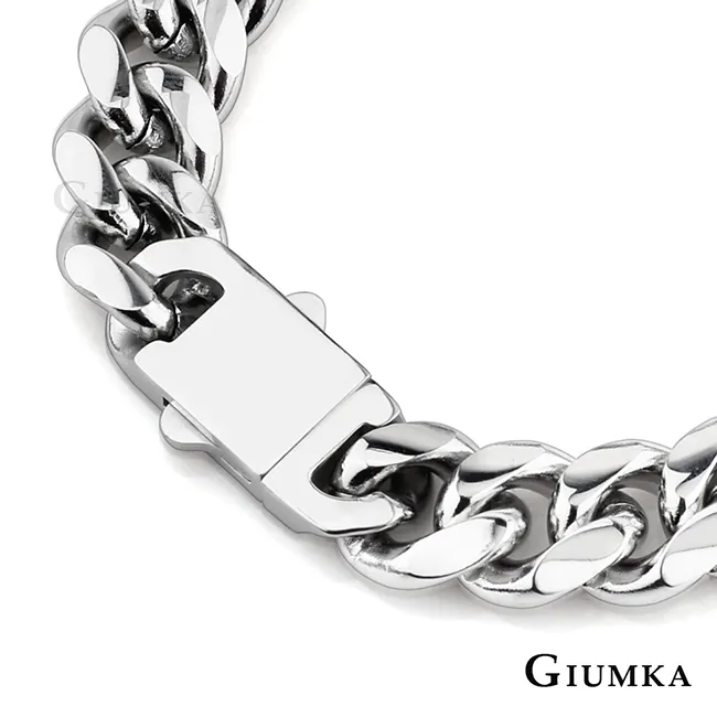 GIUMKA歐美潮流古巴鏈鋼手鍊男女白鋼手鏈 粗鏈10MM鍊條手鍊 單個價格MH22010 歷史價格詳細信息
