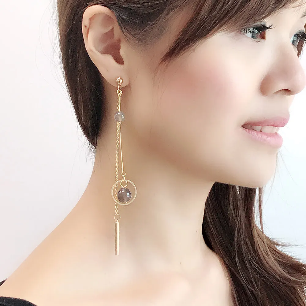 不對稱耳夾 無耳洞耳環女 小眾簡約耳骨夾 大小金屬球C形圈圈耳環 潮流疊戴耳圈 夾式耳環 耳蝸夾 韓版時尚女生造型耳飾品 歷史價格詳細信息