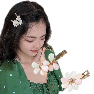 【Charme】日系手作 水玉圓點立體層次花朵 髮束 水藍色 歷史價格詳細信息