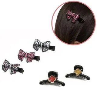 韓版水鑽髮飾 蝴蝶結 髮繩 髮圈 飾品（藏青色） 歷史價格詳細信息