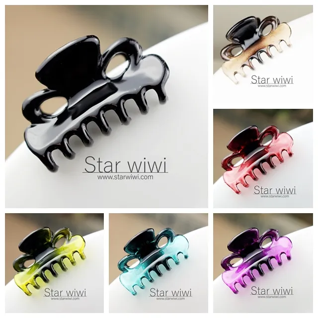 【Star wiwi】時尚氣質造型小抓夾《4入組》《琥珀棕色》 ( 髮飾 髮夾 鯊魚夾 ) 歷史價格詳細信息