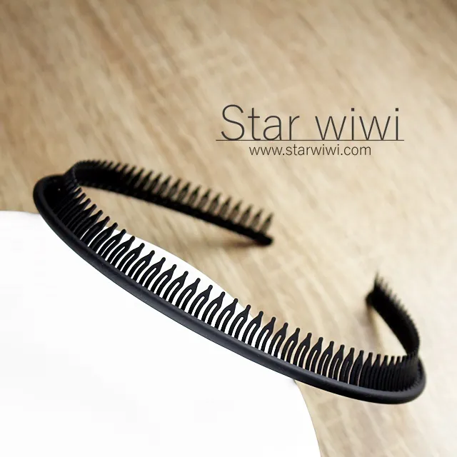 【Star wiwi】時尚風格細版髮箍《2入組》《黑色》 歷史價格詳細信息