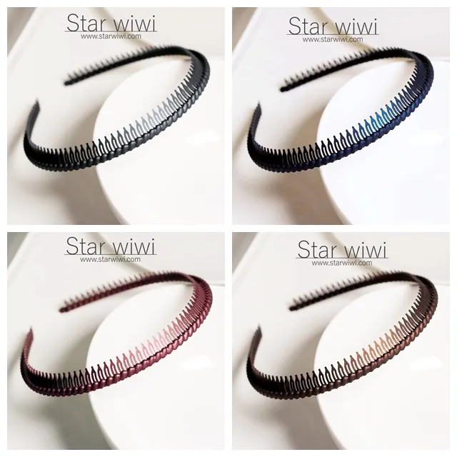 【Star wiwi】時尚風采齒梳髮箍《髮飾 • 髮箍》《2入組》《霧藍色》 歷史價格詳細信息
