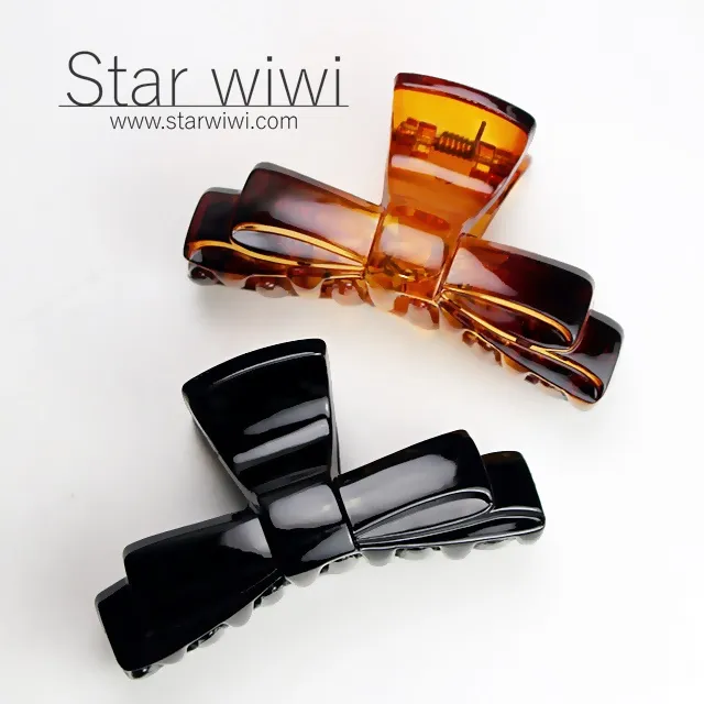 【Star wiwi】優雅蝴蝶結造型小鯊魚夾《髮飾 ‧ 髮夾》《6入組》《黑色 / 灰彩款》 歷史價格詳細信息