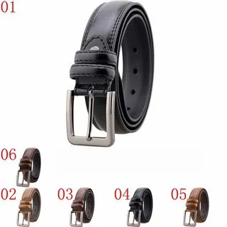 口JHS杰恆社口雁悅ZK5009長120與125cm黑與棕與黃棕爆款針扣皮帶男士正裝休閒腰帶含帶身與帶頭 歷史價格詳細信息