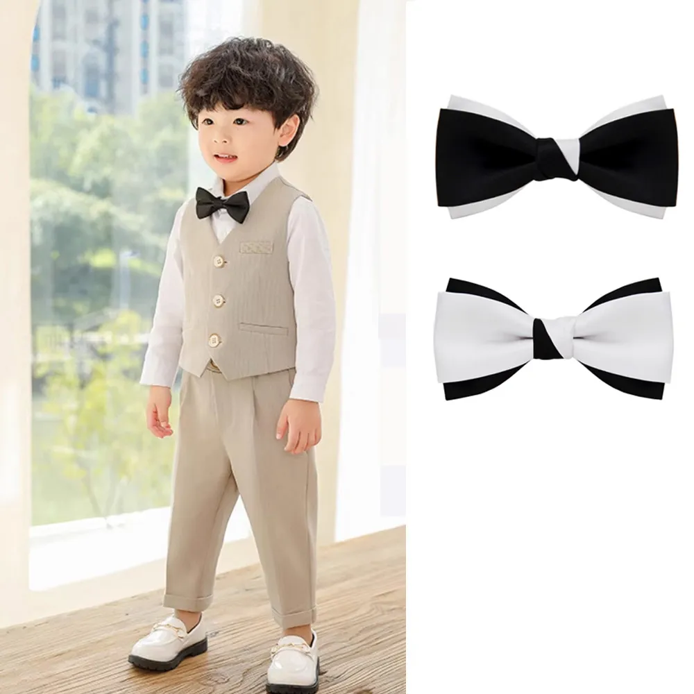 Laifuu.兒童領結扭力新郎主持結婚表演糾糾手工製 歷史價格詳細信息