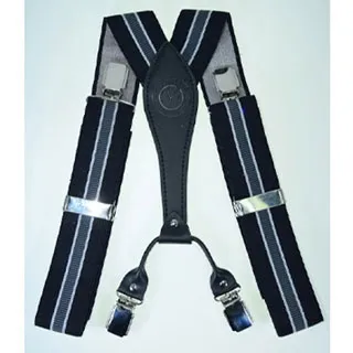 【拉福】四夾1.7cm牛皮背帶西裝吊帶(三色 可選色) 歷史價格詳細信息
