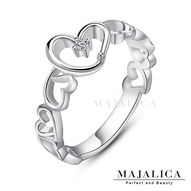 Majalica 心心相映純銀項鍊耳環套組 玫金色款 PN5056-2 歷史價格詳細信息