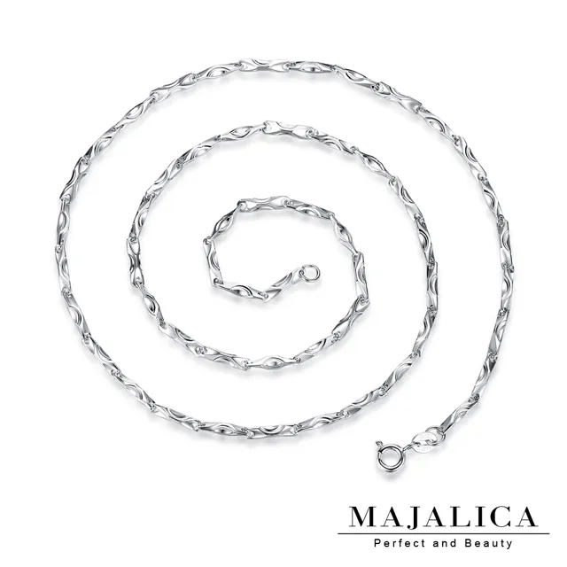 Majalica 純銀素鍊 圓圈素鍊 寬 1.5mm 銀色16吋 PC6003-1 歷史價格詳細信息