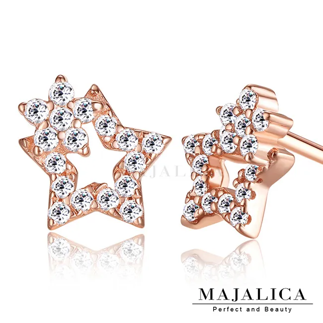 Majalica 925純銀耳環 閃爍光芒PF6109擬真鑽 0.5克拉 純銀耳環 歷史價格詳細信息