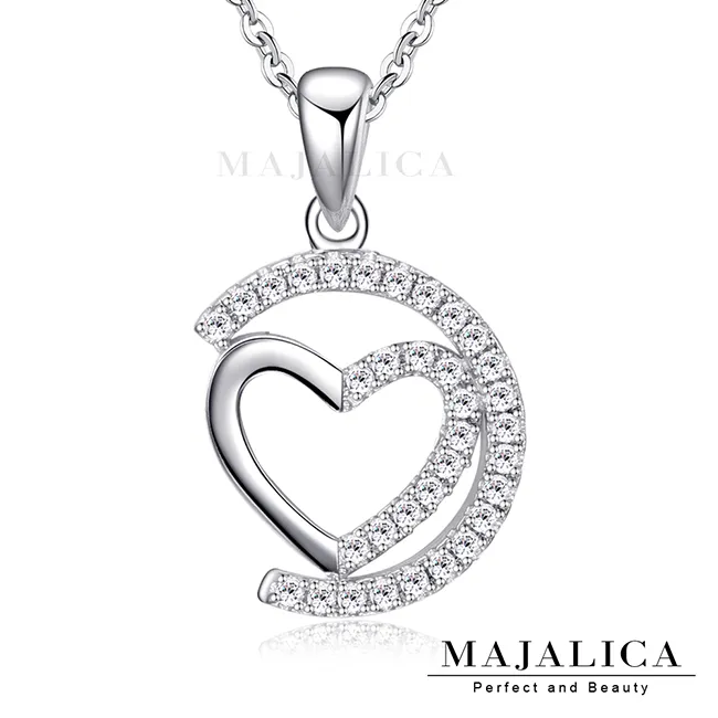 Majalica 心之蝶戀 925純銀項鍊 玫金色款 PN3059 歷史價格詳細信息