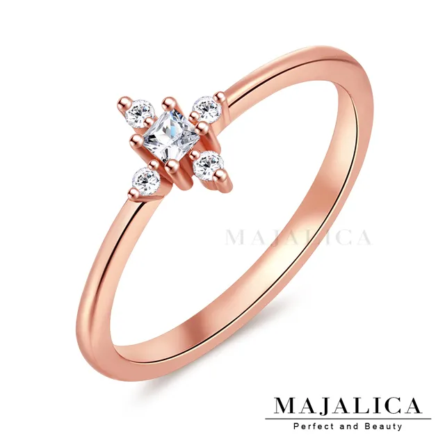 純銀 925 銀 方戒 正方形 簡約 單鑽 白鋯石 戒指 固定戒圍 方型 戒子 女生 女款 銀飾 線戒-鴻運飾品 歷史價格詳細信息