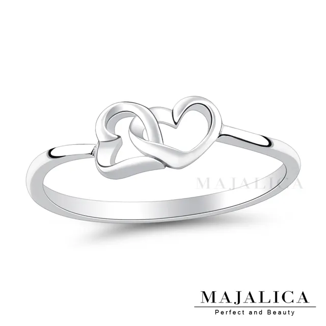 Majalica 925純銀戒指尾戒 愛心戒指 任選三色 PR21002 歷史價格詳細信息
