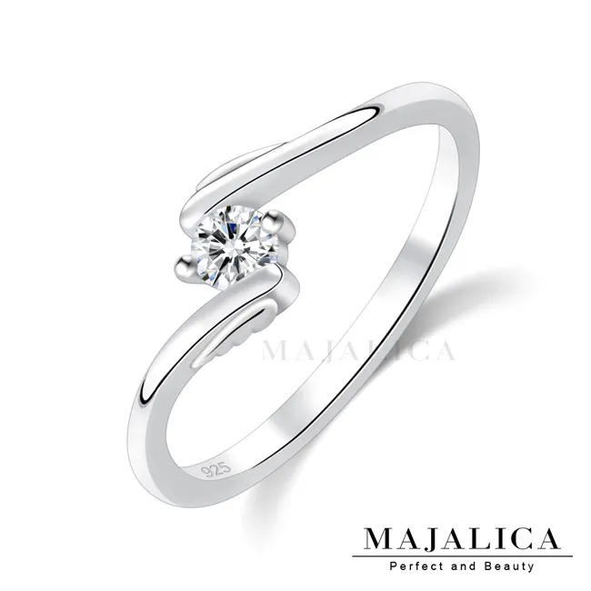Majalica 925純銀 信念尾戒 淑女小資女防小人戒指 情人節禮物 PR9030 歷史價格詳細信息