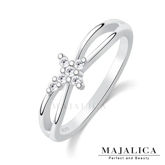 Majalica 925純銀戒指尾戒 十字戒指 任選三色 PR21005 歷史價格詳細信息