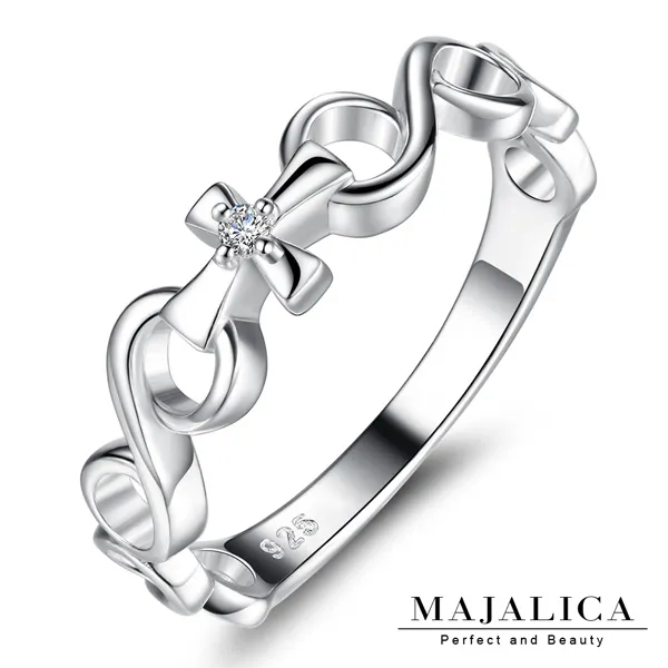 Majalica 925純銀戒指尾戒 永恆約定 任選兩色 PR8038 歷史價格詳細信息