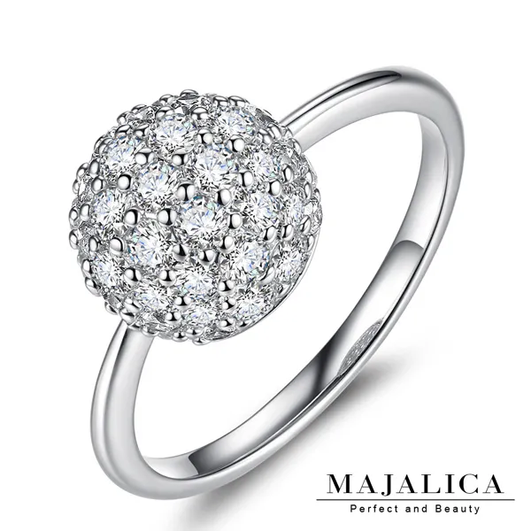 Majalica純銀戒指女戒婚戒尾戒 時尚PR9040線戒戒指925純銀尾戒 歷史價格詳細信息