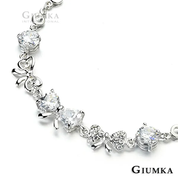 【GIUMKA】優雅佳人手鍊 銀色白鋯 MB489-1 歷史價格詳細信息