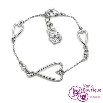 【約克精品】心戀心形方晶鋯石包銠金項鍊(SGS認證) 歷史價格詳細信息