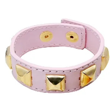 【Charme】時尚百搭卯釘皮手鍊 天空藍 歷史價格詳細信息