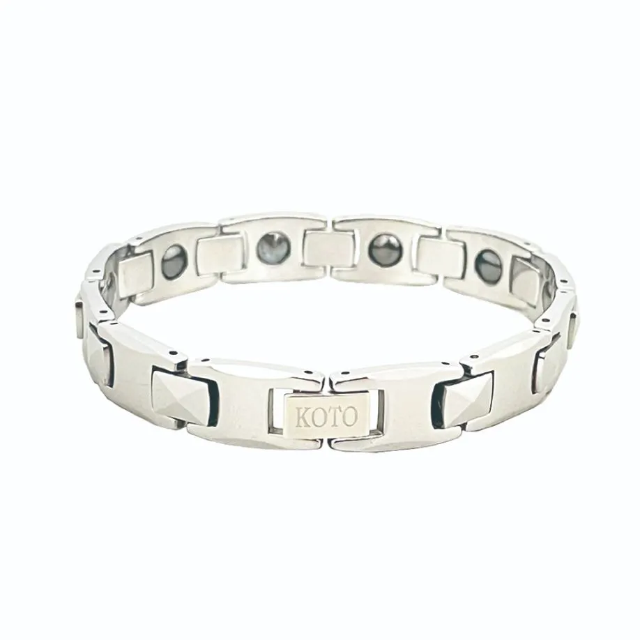 KOTO經典H型鎢鋼黑陶瓷健康能量手鍊K-001.002 歷史價格詳細信息