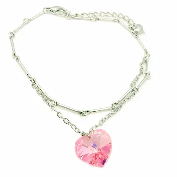 【Charme】韓國新品 桃心 施華洛水晶 腳鍊 歷史價格詳細信息