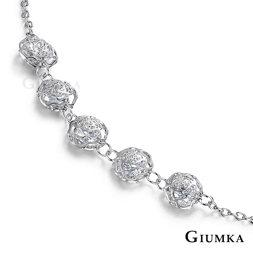GIUMKA 玫瑰花語腳鍊 精鍍正白K 銀色款 ML06010-1 歷史價格詳細信息