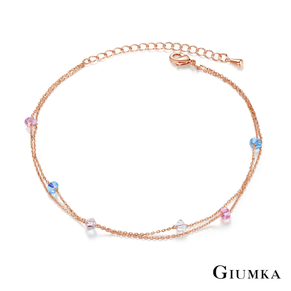 【GIUMKA】彩虹橋鋼鋯石手鍊 金色款 MB442-1F 歷史價格詳細信息