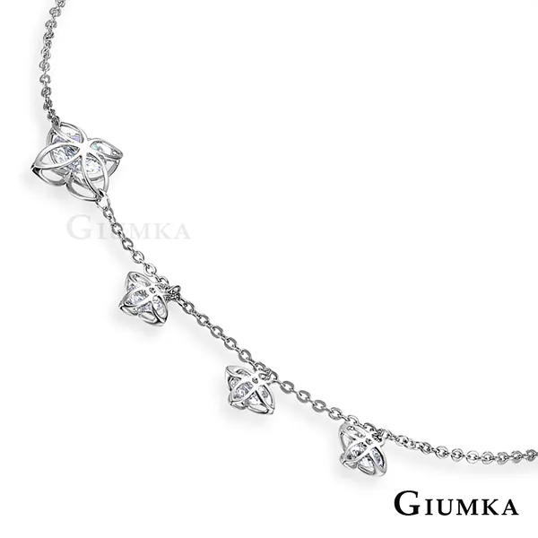GIUMKA 生命之花腳鍊 精鍍正白K ML06006-1 歷史價格詳細信息