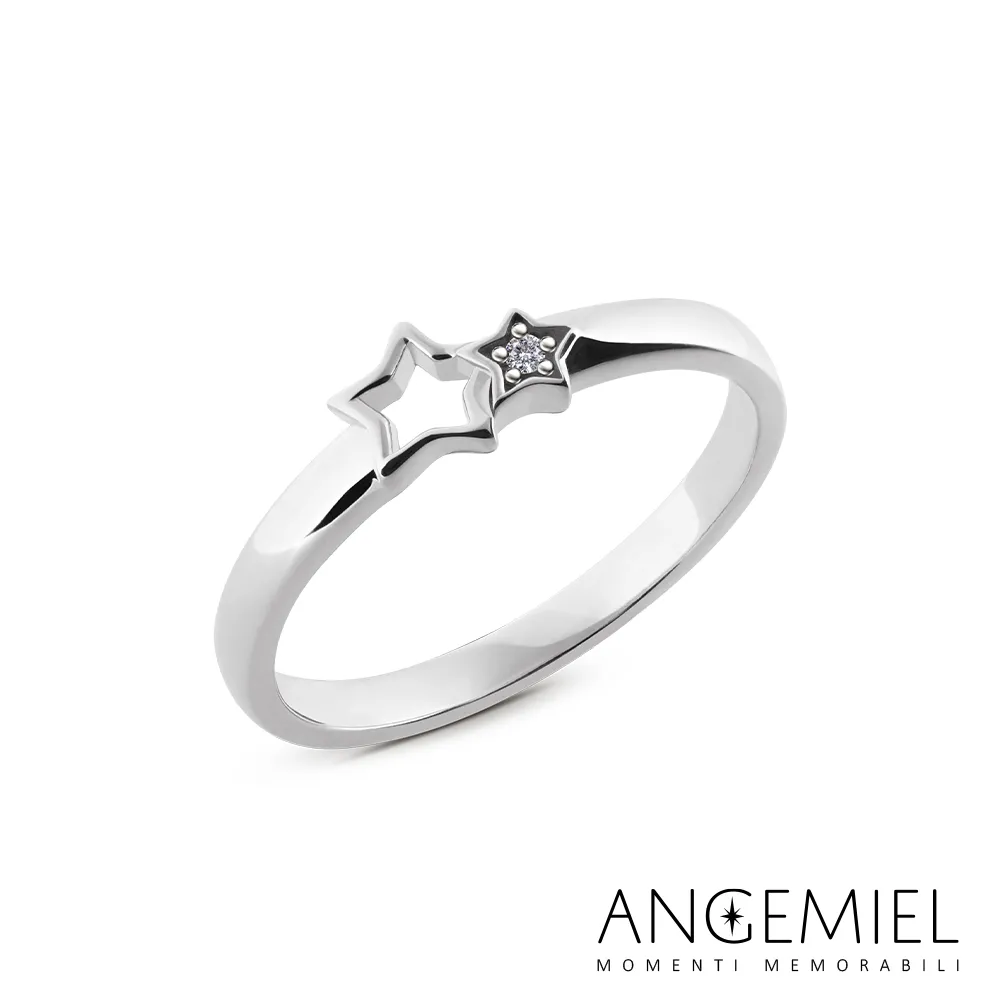 Angemiel 安婕米 Fortuna真鑽戒指/尾戒 夜空(銀色) 歷史價格詳細信息