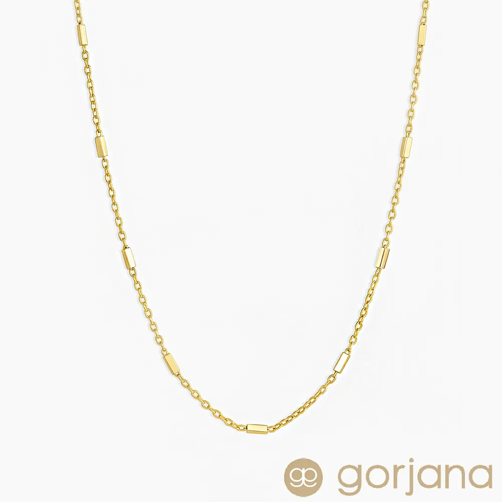 【美國 Gorjana】Tatum 幾何金屬鍊條鍍18K金項鍊 歷史價格詳細信息