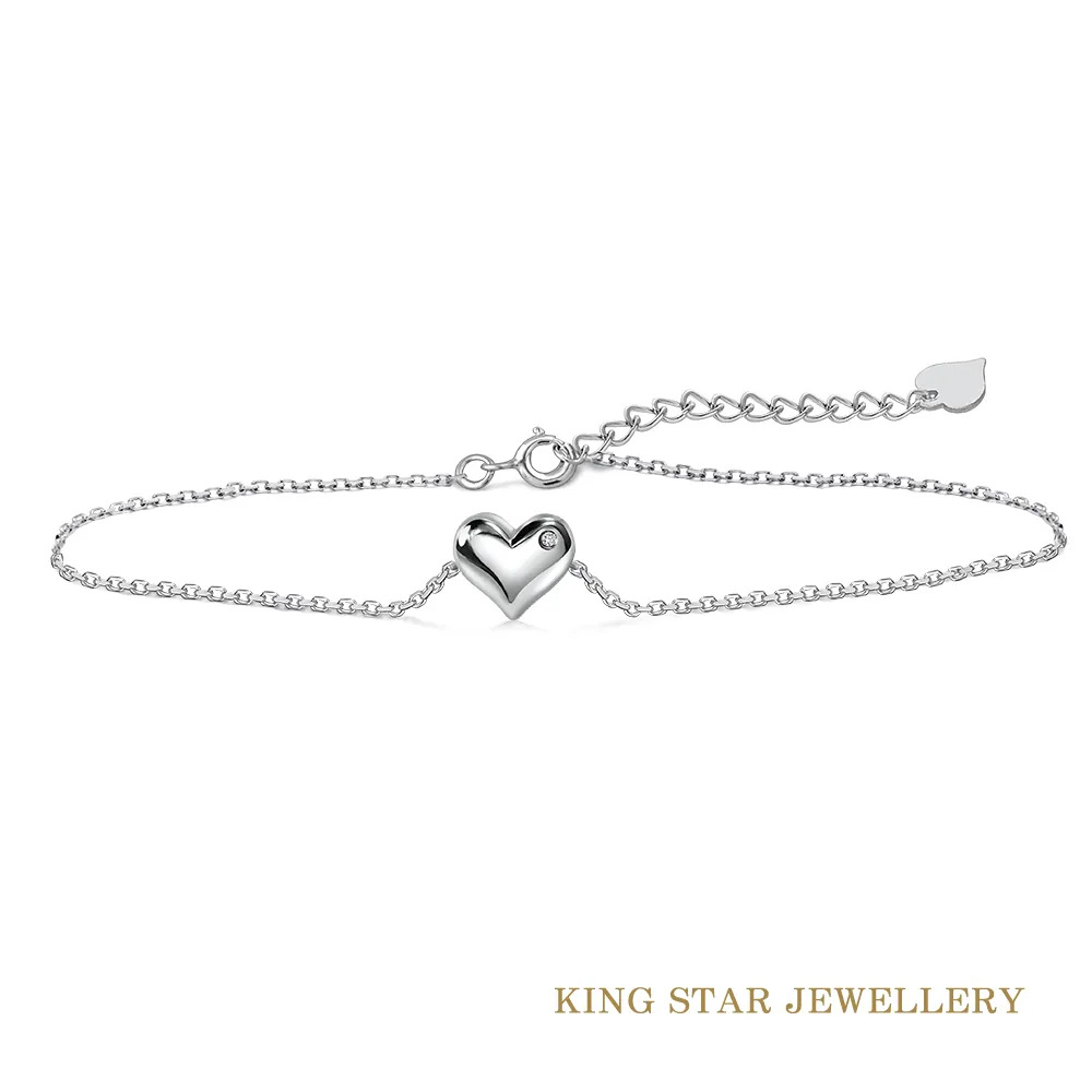 King Star 天然真鑽鏤空愛心項鍊 歷史價格詳細信息