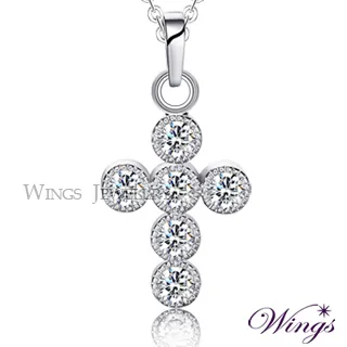 Wings 聖潔之心 經典十字架 八心八箭方晶鋯石項鍊 NW007A 歷史價格詳細信息